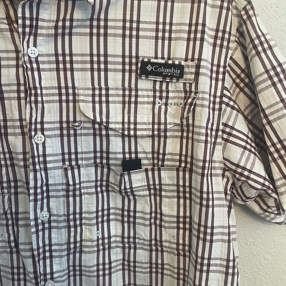 Columbia Men’s PFG Super Bonehead Texas A&M Button Down Small Maroon Football - Picture 3 of 8